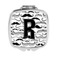 Carolines Treasures Letter R Moustache Initial Compact Mirror CJ2009-RSCM